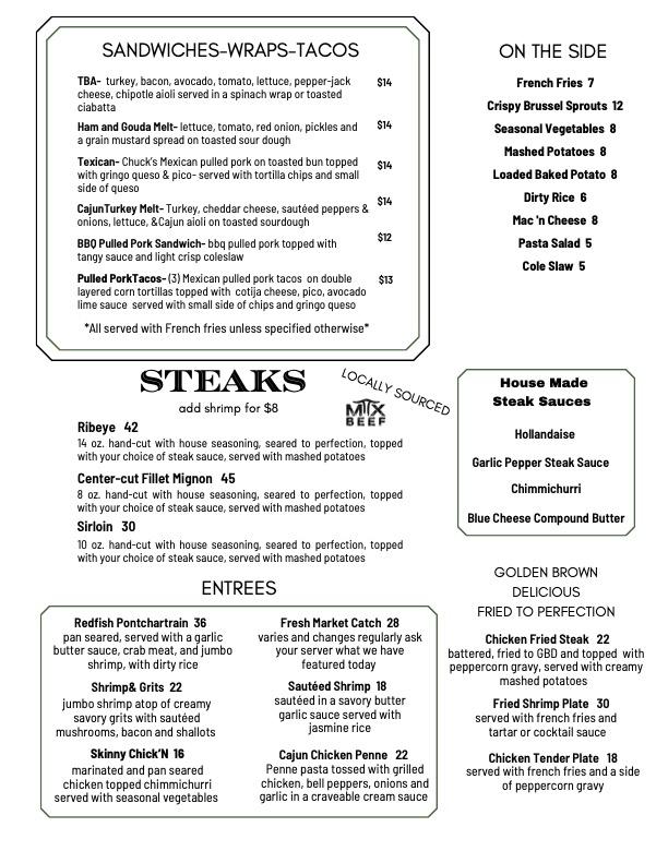 The Barrel House Menu image 3