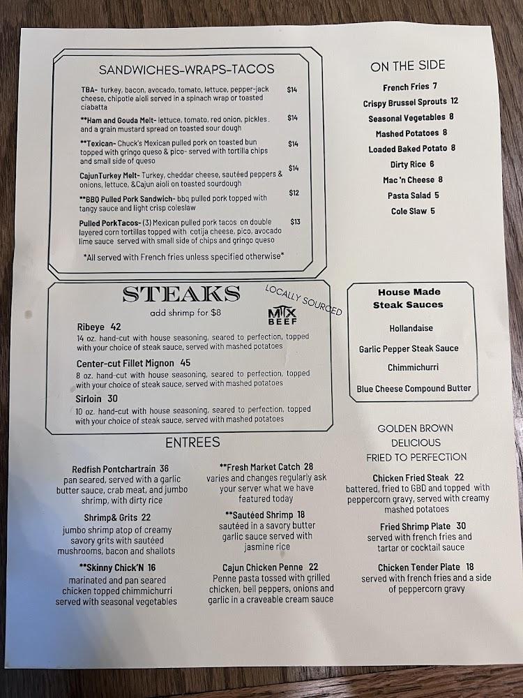 The Barrel House Menu image 4